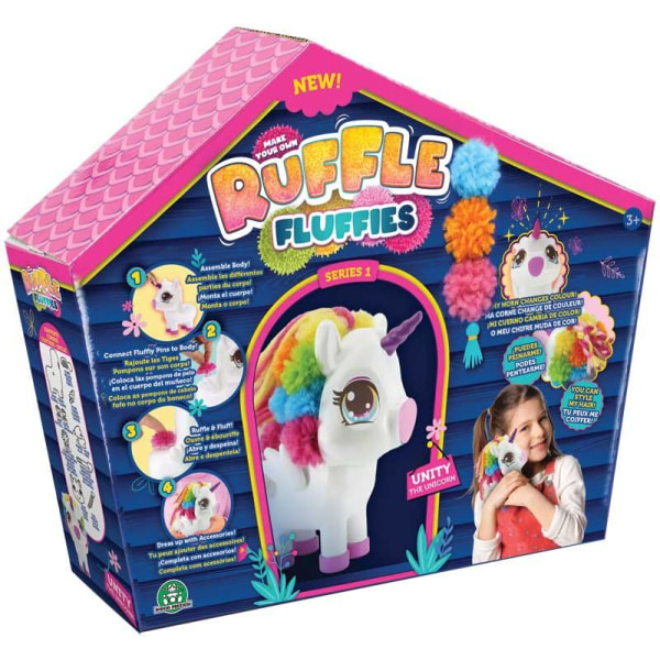 Ruffle fluffies unicorn gör din egen unicorn pyssel pyssla