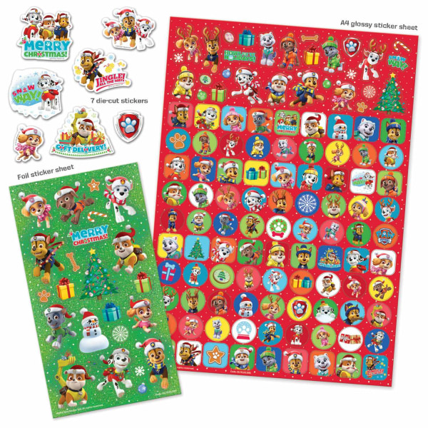 Paw patrol christmas megapack 150+ kpl tarraa tarroja