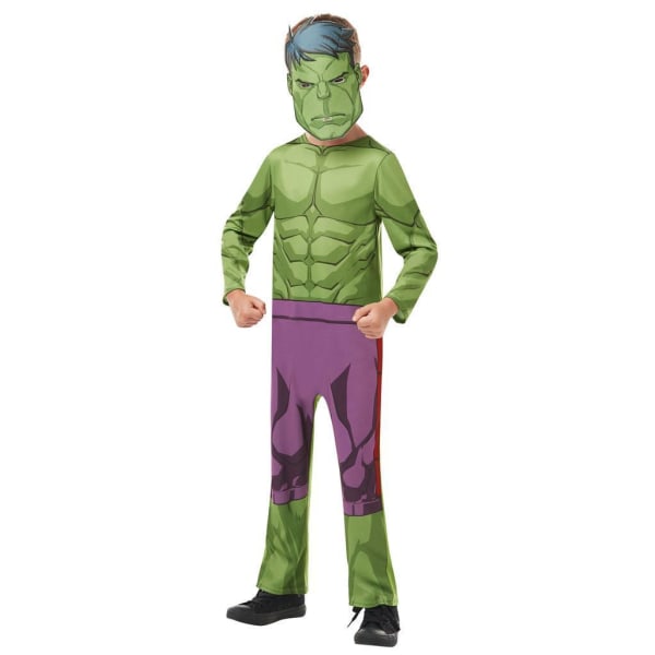 Hulk 134/140 cl (9-10 vuotta) puku ja naamari avengers