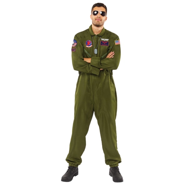 Top gun maverick overall vuxen vuxenstorlek pilot glasögon