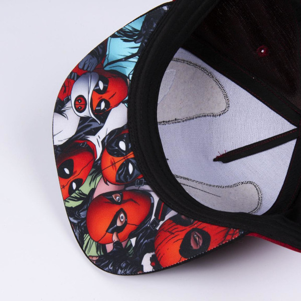 Kasket deadpool 57-59 cm voksenstørrelse 14+ år flat cap marvel