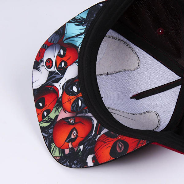 Keps deadpool 57-59 cm vuxenstorlek 14+ år flat cap marvel