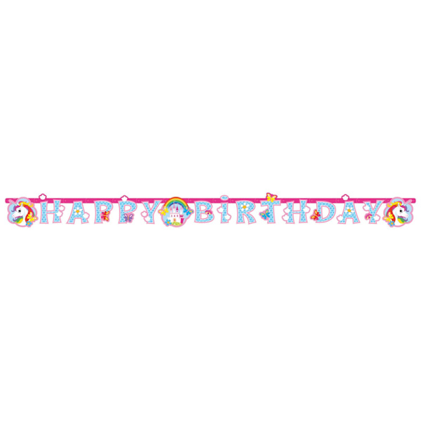 Banner enhjørning 180 cm dekoration banner flag banner