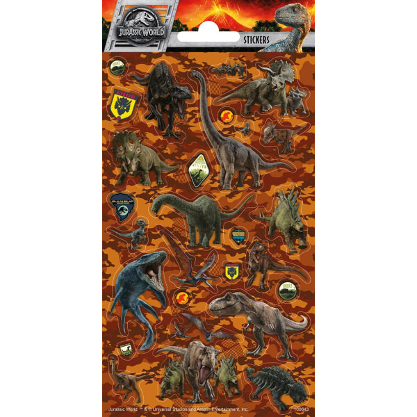 Jurassic world 15 kpl tarroja tarra park dino