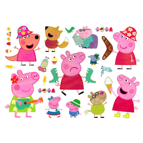 Peppa Pig-tatoveringer til børn – 12 stk gurli gris motiver