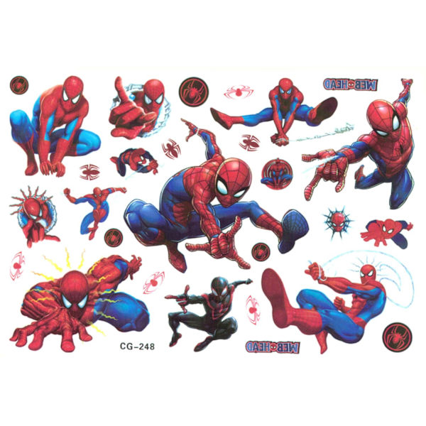 Spiderman & Avengers-tatoveringer – 17 motiver for børn