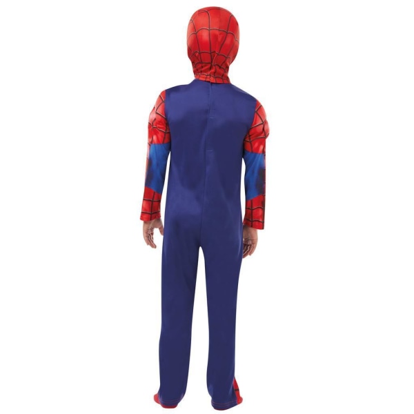 Spiderman deluxe 110/116 cl (5-6 år) muskeldragt med maske