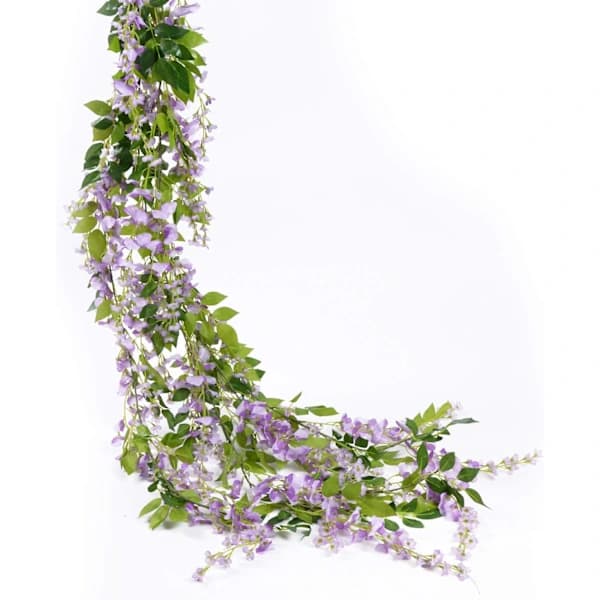 Kunstig Blåregn Blomsterguirlande, Kunstig Blåregn Ranke