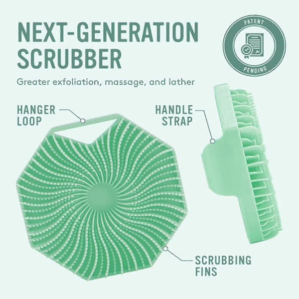 Sud Scrub Antimikrobiell Silikon Kroppsskrubb, Eksfolierende Kroppsskrubb green