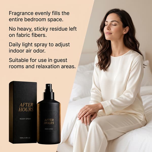 After Hours Rum-spray | 100 ml | Duftspray til hjemmet | Lugtfjerner til soveværelse & tekstiler 1 stk.