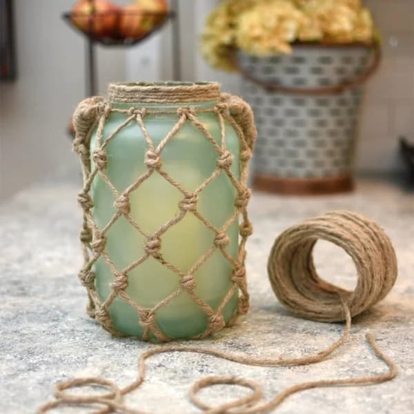 Jute Tråd Reb 4mm - 50 Meter - Hamp Reb til DIY, Have
