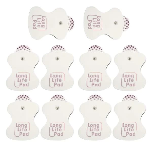 10-pack elektroddynor för Omron-massageapparater, långlivade elektroddynor, 10 dynor per förpackning