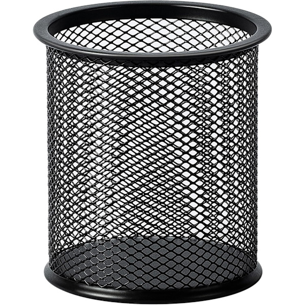 Perus metalliverkko kynäteline, musta