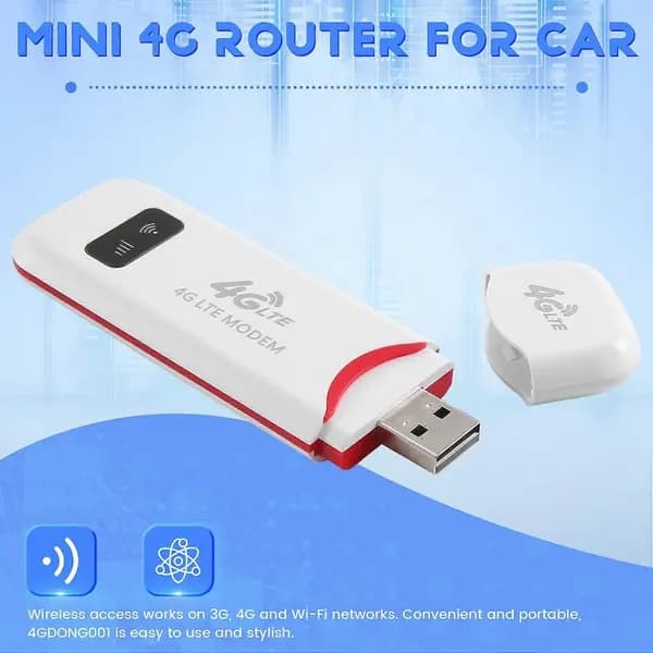 4G LTE Trådlös USB Dongle Mobil Hotspot 150Mbps Modem Stick SIM-kort Mobilt Bredband 4G Router
