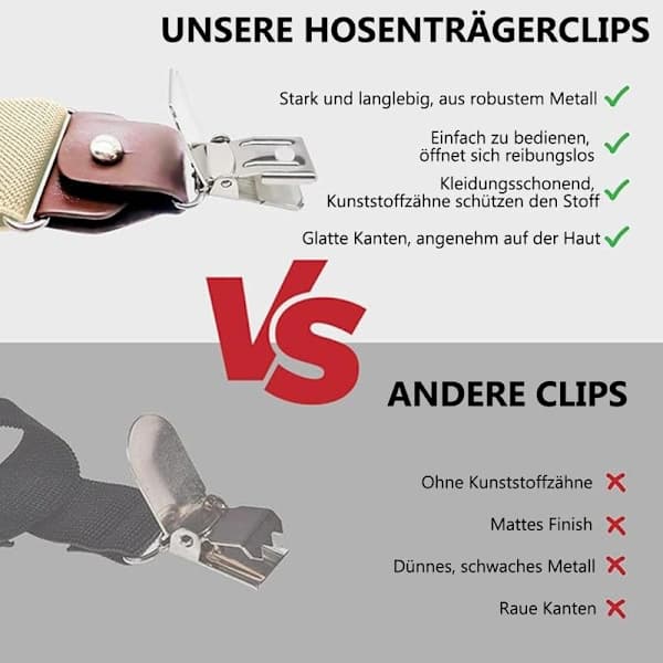 Herre Elastiske Seler 3,5 cm - Y-formet med Knap & Klips, Justerbar Retro Stil