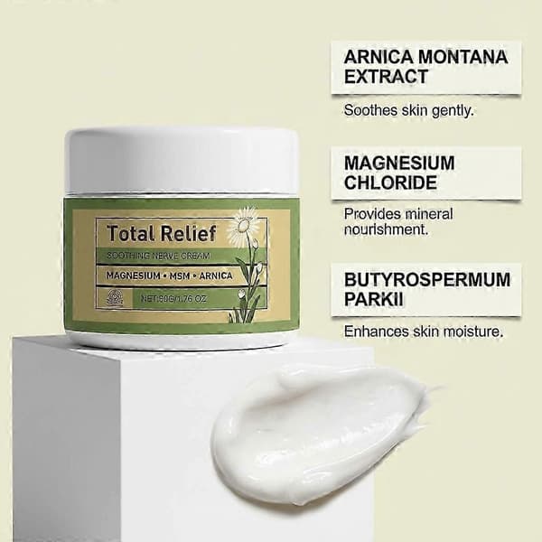 Magnesiumcreme i 1/2/3/5-styks pakker, til lindring af knæsmerter – en dybdevirkende formel.