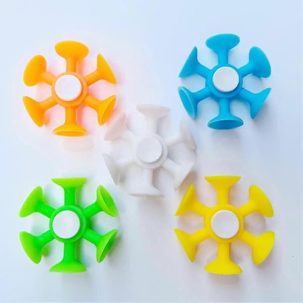 Fidget Spinner med sugkoppsbas: Roterbar och deformationsbeständig – perfekt för stresslindring och som barnleksak