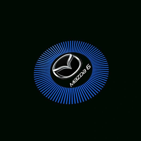 2-pack Passar Mazda Mazad Välkomstljus 04-15 Mazda 6 Specialmodifierade Dörrlaserprojektionsljus