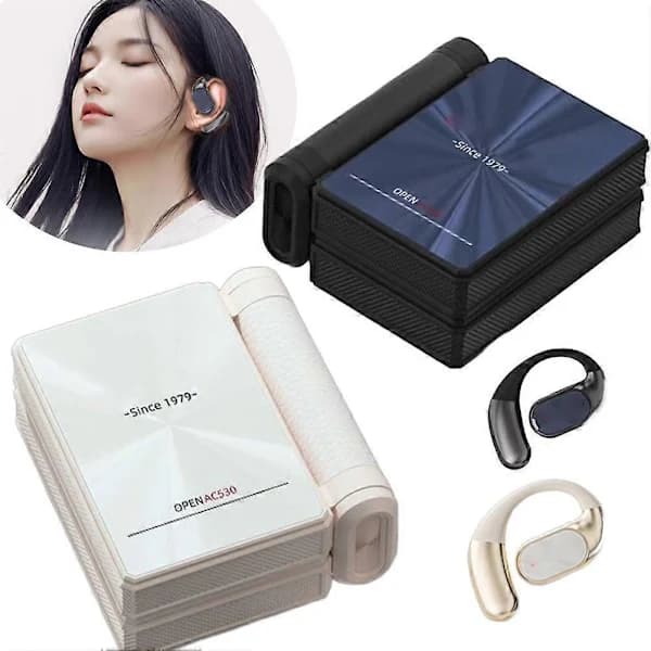 AC530 Trådløse Bluetooth-øretelefoner (med ørekroge, sort)