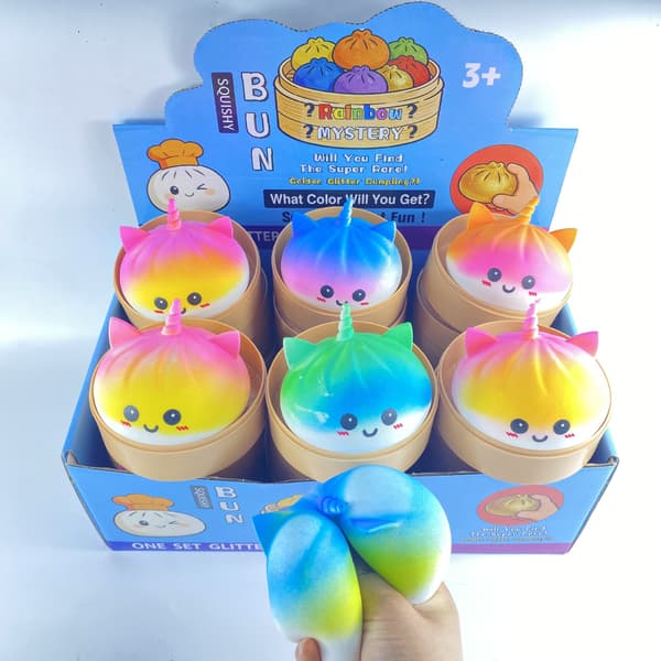 Den originale mystiske dumplingen Galaxy EditionViral Squishy B - Enhjørning Dumpling - Tilfeldig farge
