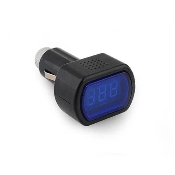 Bilvoltmeter - svart sigarettenneruttak