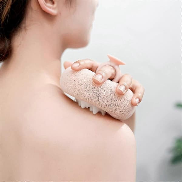 3-pack svampar i nätpuff duschboll, duschgelssvampar luffa kroppsskrubb duschsvamp