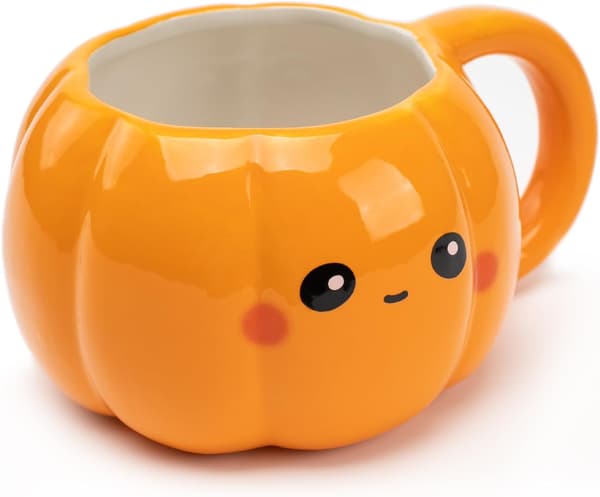 Halloweenpresent, Halloweenmugg, 3D-pumpamugg, Halloweenkopp för kvinnor, Present till henne, Söt 3D-kopp