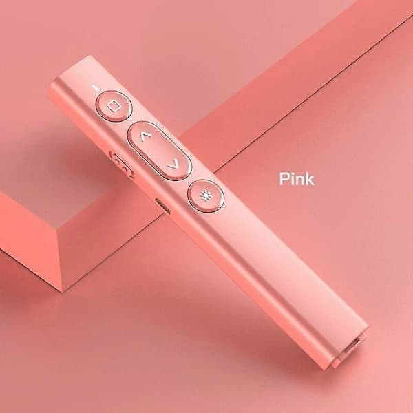 Oppladbar trådløs presentatør for PowerPoint-presentasjon PPT rød laserpeker fjernkontrollpresentasjon