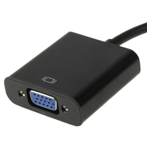 VGA til HDMI-adapter - 1080p, svart