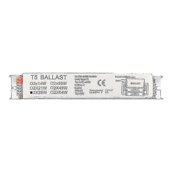 220-240V bredspænding T5 elektronisk forkobling til lysstofrør, husholdningsbrug, 1x28W