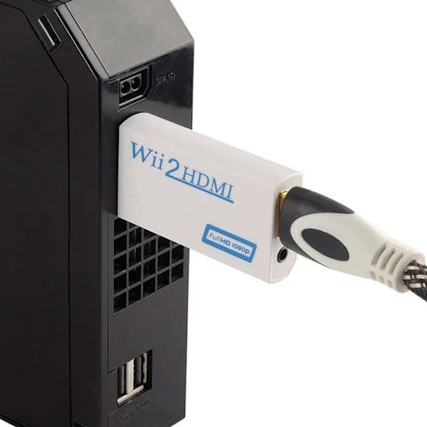 HDMI-adapter för Nintendo Wii - Full HD 1080p Vit