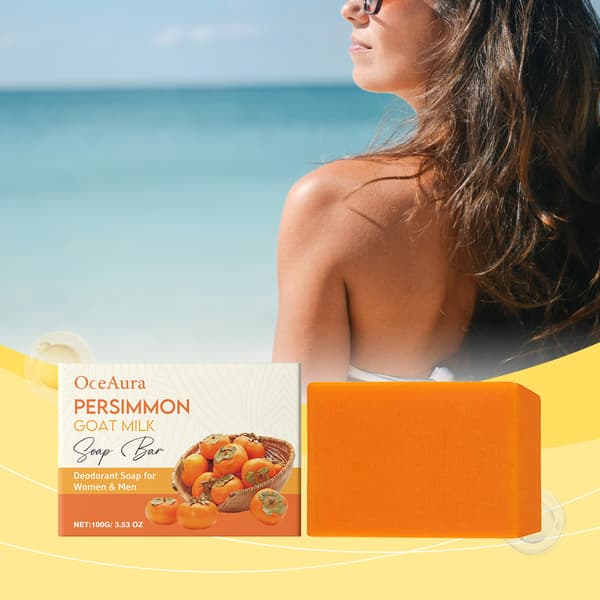 OCEAURA Kaki Gedemælk Kropssæbe 2 pcs