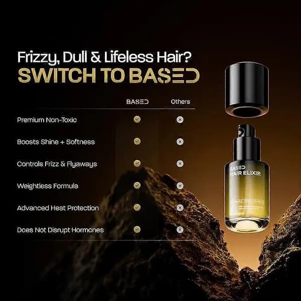 Based Hair Elixir Hårserum 30 ml för män