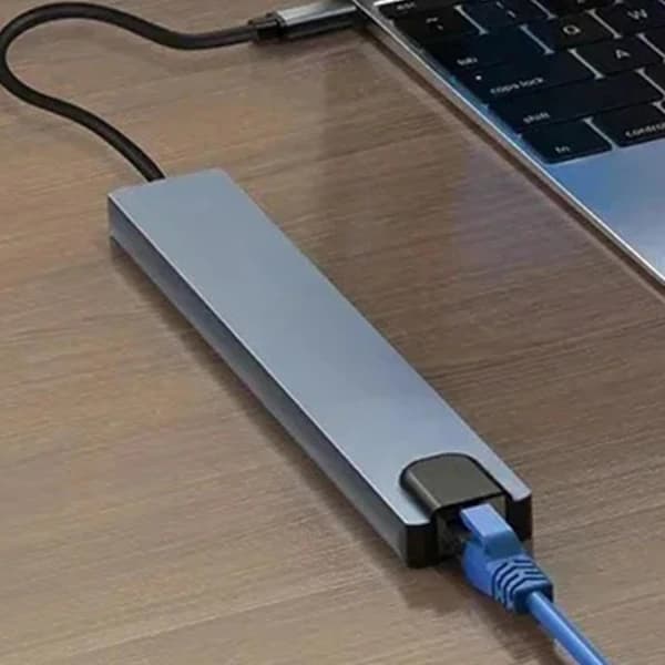 8-i-1 dockingstation, højhastighedsdataoverførsel, 4K videooutputadapter, bærbar USB-C-hub, multi-port USB-C-adapter, 5 Gbps dataoverførsel