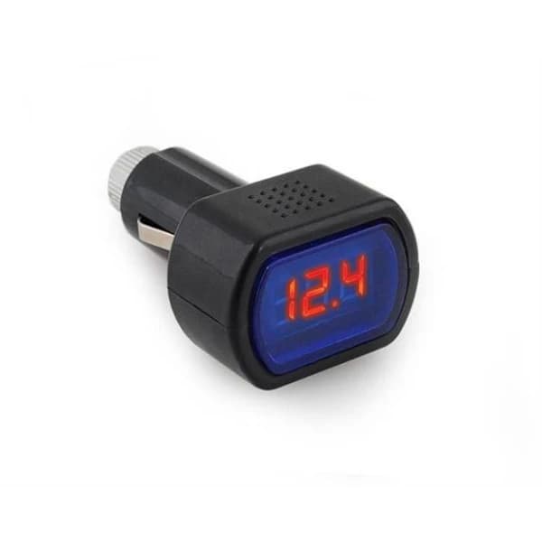 Bilvoltmeter - svart sigarettenneruttak