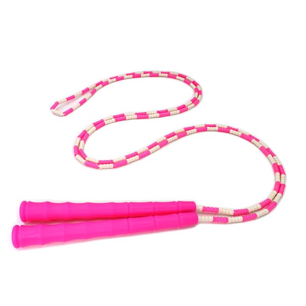 Hopprep - Mjukt pärlat hopprep - Justerbart, trasselfritt snyggt träningsrep