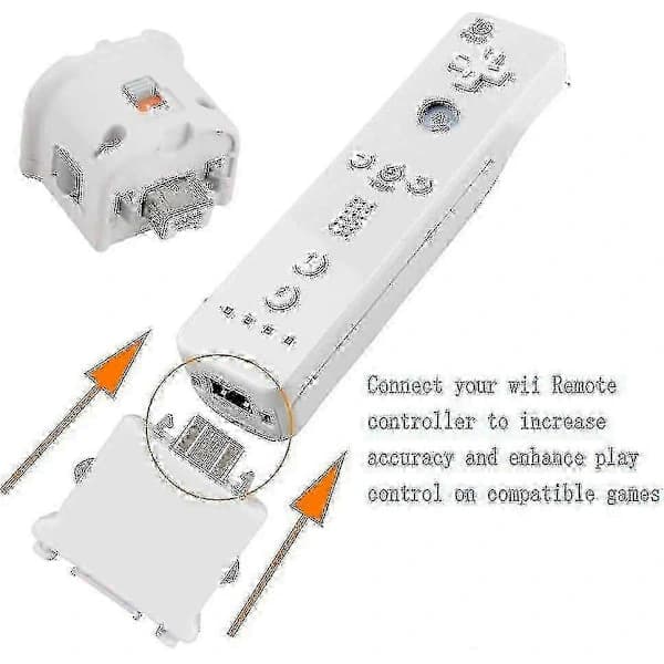 Wii Remote Motion Plus Adapter Sensor, Wii Motion Plus Adapter Accelerometer Erstatning (Hvid)