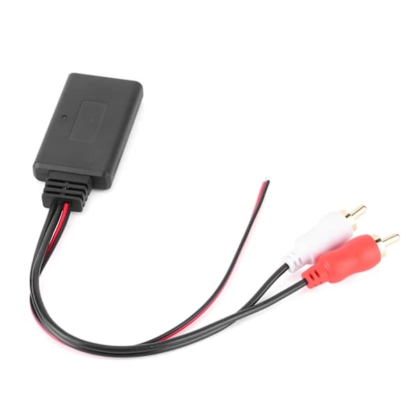 Universell trådløs Bluetooth-moduladapter, AUX-lyd, 2 RCA hjelpekabel, bilradiotilkobling