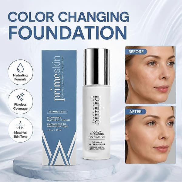 Primeskin fargeendrende foundation 1 pc