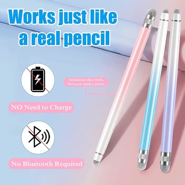 3-pak touch screen stylus penne, stylus penne til iPhone/iPad/tablet Android/Microsoft/Surface Kompatibel med alle touch screens