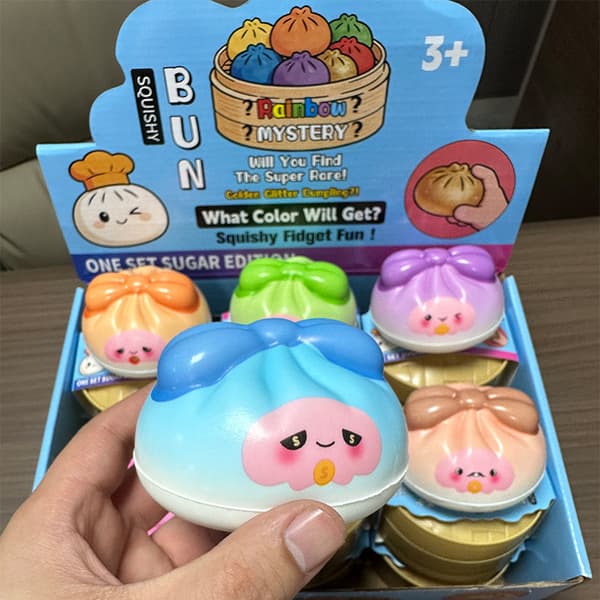 Den originale mystiske dumplingen Galaxy EditionViral Squishy B - Enhjørning Dumpling - Tilfeldig farge