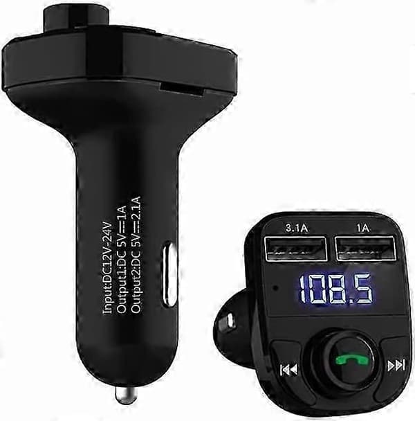 Bil trådløs Bluetooth FM-sender MP3-spiller USB bil hurtiglading radiomottaker