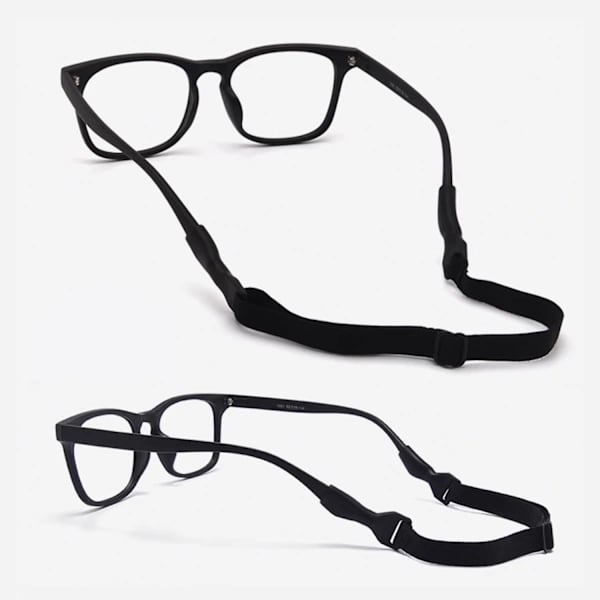 Elastiskt glasögonband - Justerbart sportband 2-pack