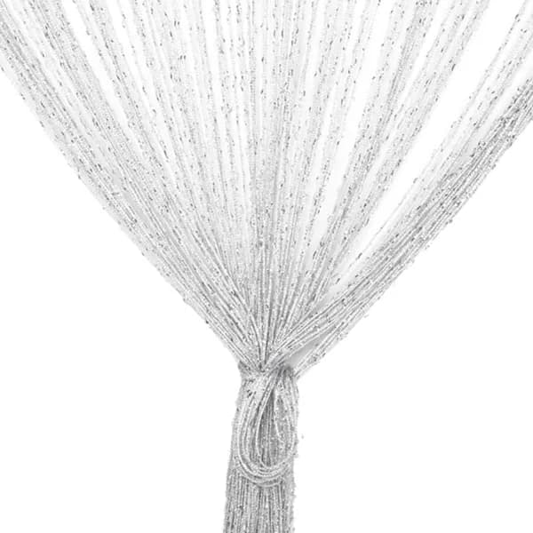 Vit trådgardin 100 cm x 200 cm - gardiner