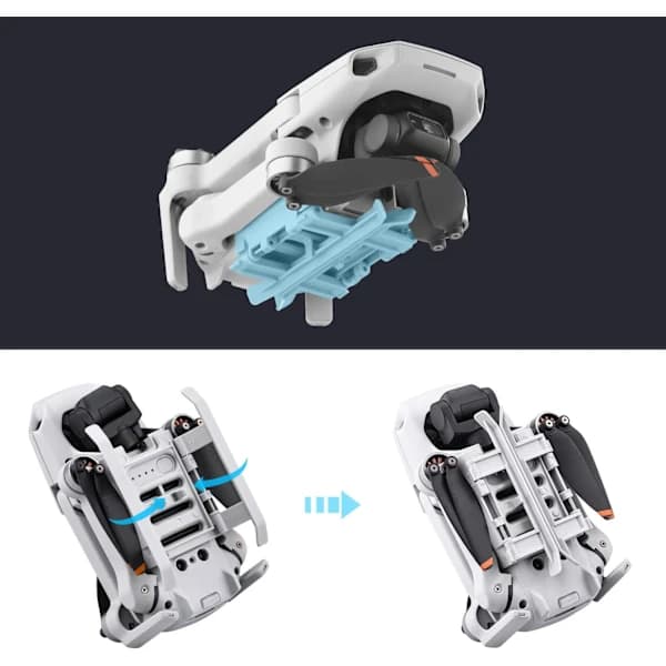 Mini 4K landingsstel forlænger til DJI Mini 2/Mini SE/Mavic Mini droner, foldbart højdeforøgende ben tilbehør.