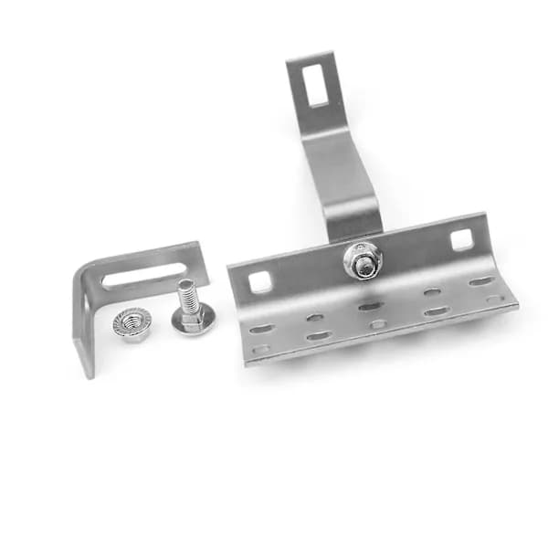 10x A2 Tagkroge 3-vejs justerbare - A2 Rustfrit Stål 1.4016/PV Solcelle/ Sol