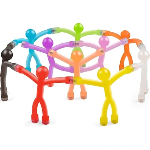 10 st magnetiska reseleksaker för barn, sensoriska fidgetleksaker för flygresor, reseaktiviteter för småbarn i åldrarna 2-8 år Translucent -10