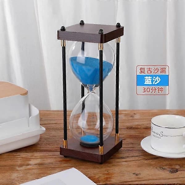 Stort timeglas, 60 minutter, timeglas, regnbueglas timeglas, gave timeglas, grønt til hjemme-/kontorbrug, 60 minutter.
