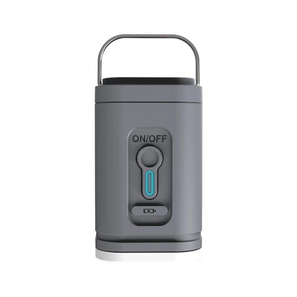 Mini luftpumpe bærbar elektrisk Type-C genopladelig hurtig opladning og tømning Velegnet til poolflådeopbevaring Grå Gray
