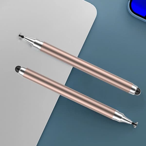 2-i-1 stylus (dobbelte gummispidser) Guld